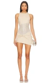 Camila Coelho Soraia Mini Dress In Beige