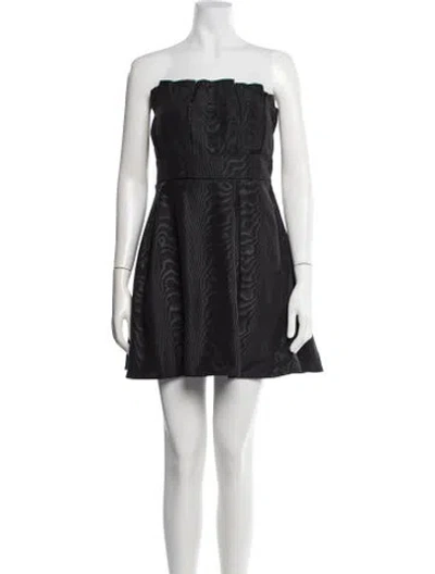 Pre-owned Camila Coelho Strapless Mini Dress In Black