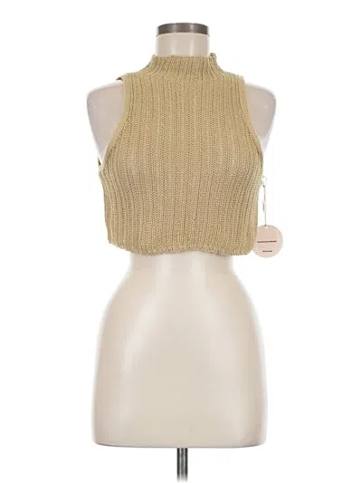 Pre-owned Camila Coelho Sweater Vest In Gold