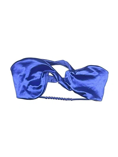 Pre-owned Camila Coelho Swimsuit Top Blue Swimwear