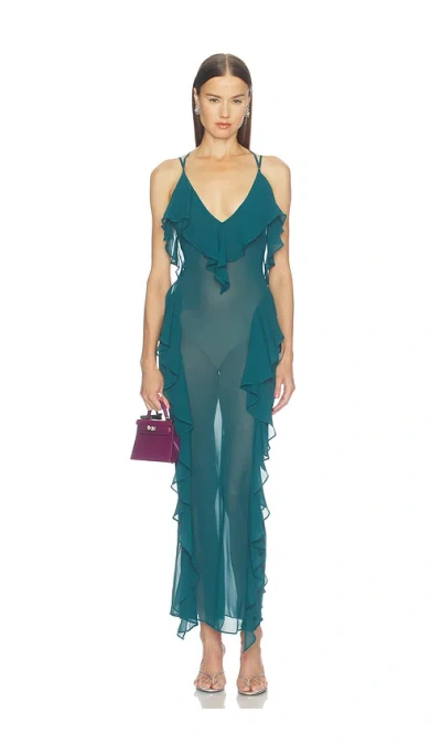 Camila Coelho Taja Maxi Dress In Blue