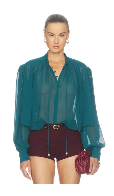 Camila Coelho Taja Top In Blue