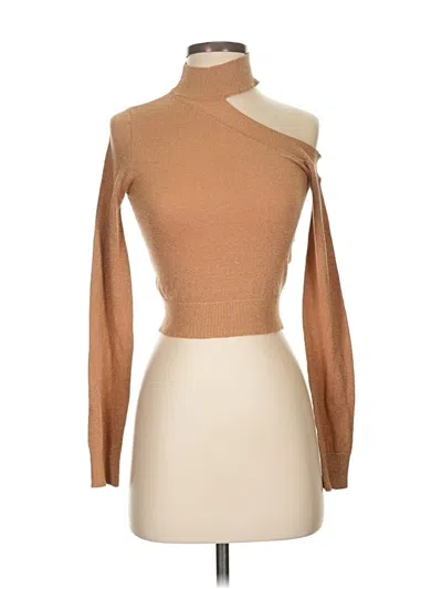 Pre-owned Camila Coelho Turtleneck Sweater In Brown