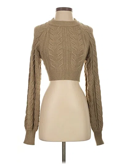 Pre-owned Camila Coelho Turtleneck Sweater In Tan