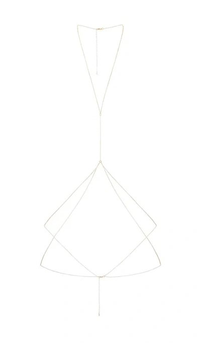 Camila Coelho Valentina Body Chain In Gold