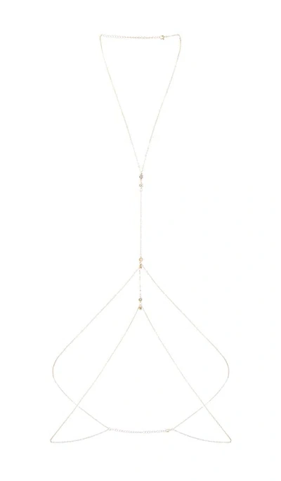 Camila Coelho Vittoria Body Chain In Gold