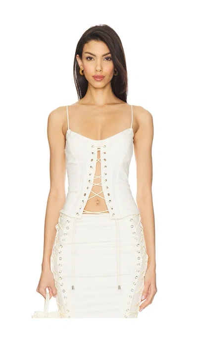 Camila Coelho Yasmina Top In White