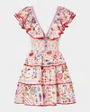 Camilla A Kitsch In Time Tiered Mini Dress In A Kitsch In Time