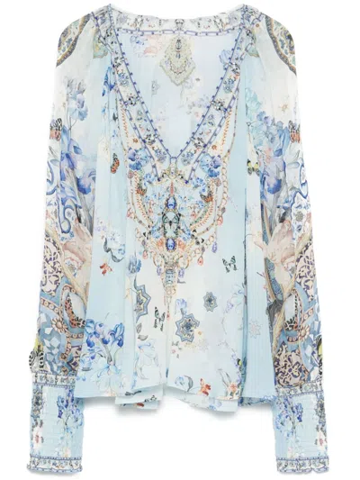 Camilla Al Manial Palace Memoirs Blouse In Pink