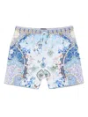 Camilla Al Manial Palace Memoirs Swim Shorts In Blue