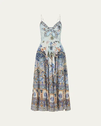 Camilla Al Manial Palace Memoirs Tie-front Maxi Dress