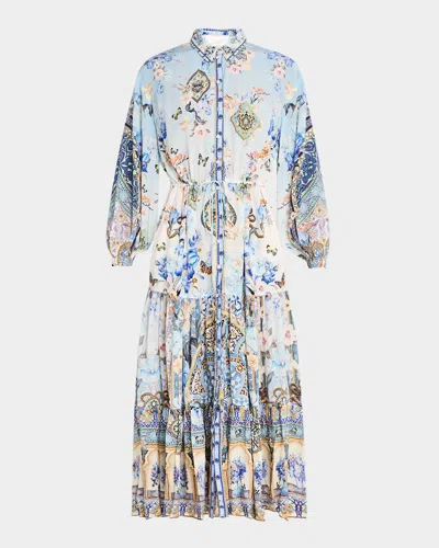 Camilla Tiered Long Shirt Dress Al Manial Palace Memoirs