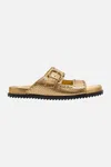 Camilla Alisa Snake Buckle Sandal Gold
