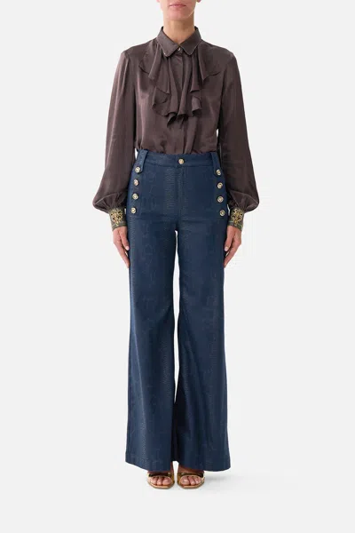 Camilla Amanda Flare Jean With Hardware Detail Denim