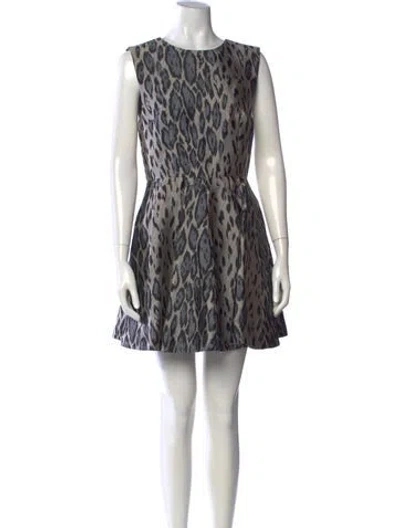 Pre-owned Camilla And Marc Animal Print Mini Dress In Multicolor