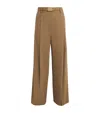 Camilla And Marc Balsam Relaxed Pleated Trousers In Beige