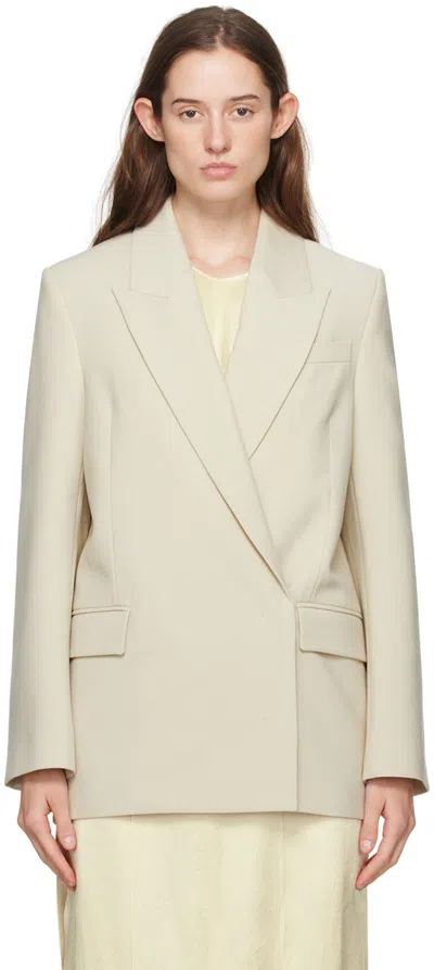 Camilla And Marc Beige Petra Blazer In L70 Pale Pistachio
