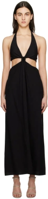 Camilla And Marc Black Prado Maxi Dress In Black