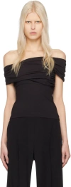 Camilla And Marc Black Winona T-shirt In Dblk Black