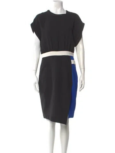 Pre-owned Camilla And Marc Colorblock Pattern Knee-length Dress In Multi