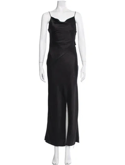 Pre-owned Camilla And Marc Cowl Neck Long Dress W/ Tags In Black
