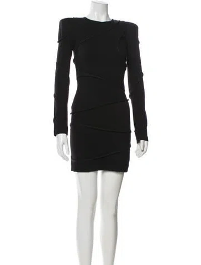 Pre-owned Camilla And Marc Cowl Neck Mini Dress In Black
