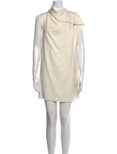 Pre-owned Camilla And Marc Cowl Neck Mini Dress W/ Tags In Neutrals