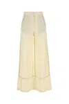 Camilla And Marc Cream Linen Blend Fortuna Wide-leg Pant