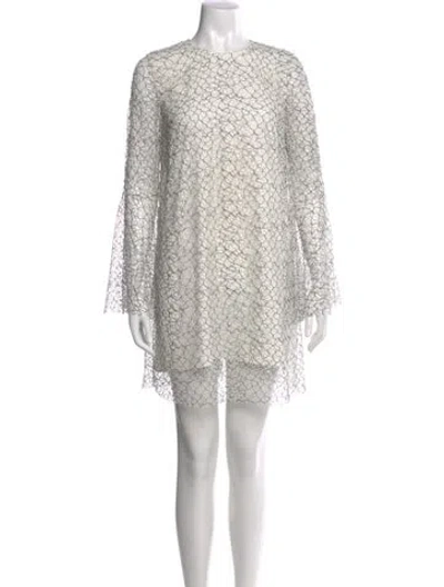 Pre-owned Camilla And Marc Crew Neck Mini Dress In Multi