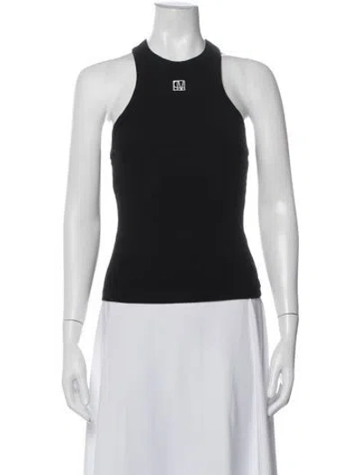 Pre-owned Camilla And Marc Crew Neck Sleeveless Top In Black