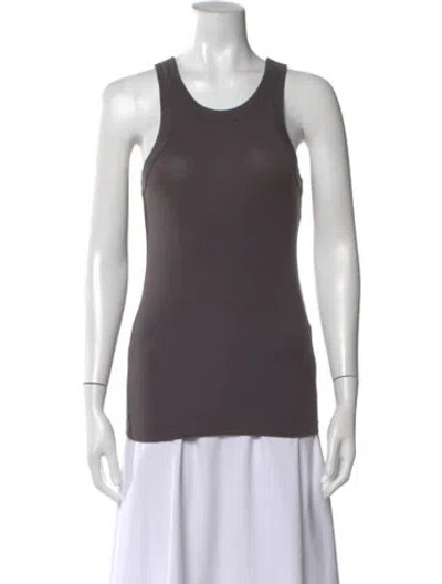 Pre-owned Camilla And Marc Crew Neck Sleeveless Top In Gray