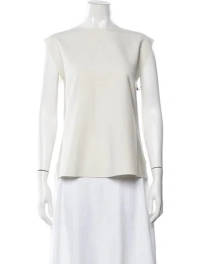 Pre-owned Camilla And Marc Crew Neck Sleeveless Top In Neutrals
