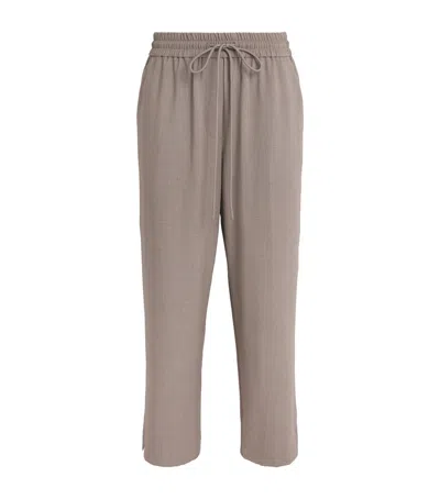 Camilla And Marc Cropped Vector Trousers In Brown
