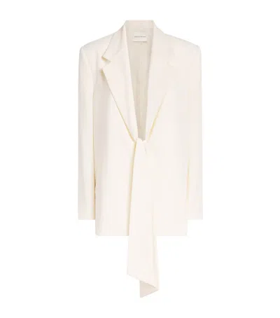 Camilla And Marc Draped Darien Blazer In Ivory