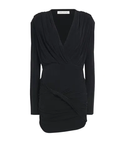 Camilla And Marc Draped Katerina Mini Dress In Black