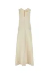 Camilla And Marc Sand Stretch Polyester Blend Floris Dress In Beige O Tan