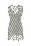 Camilla And Marc Embellished Mesh Rococo Mini Dress
