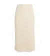 Camilla And Marc Feather Frieze Midi Skirt In Neutral