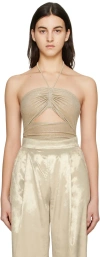 Camilla And Marc Gold Ibiza Bodysuit In Gold