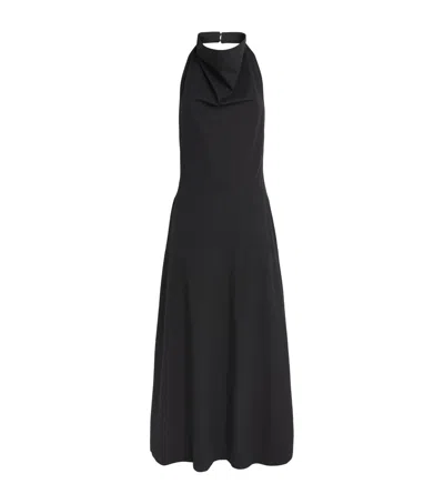 Camilla And Marc Halterneck Grace Maxi Dress In Black