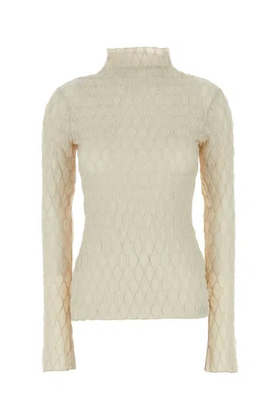 CAMILLA AND MARC IVORY STRETCH POLYESTER SISSIL TOP