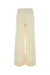 Camilla And Marc Ivory Wool Blend Ash Wide-leg Pant