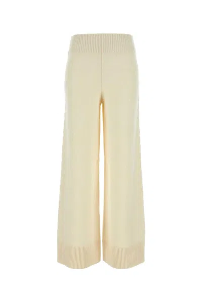 Camilla And Marc Ivory Wool Blend Ash Wide-leg Pant