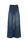 Camilla And Marc Two-tone Denim Palma Wide-leg Jeans In Blue