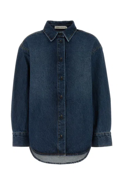 Camilla And Marc Denim Kalen Oversize Shirt In Navy
