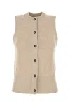 Camilla And Marc Sand Stretch Tencel Blend Macie Vest In Neutral