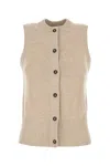 Camilla And Marc Sand Stretch Tencel Blend Macie Vest In Neutral