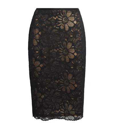 Camilla And Marc Lace Eleri Midi Skirt In Black