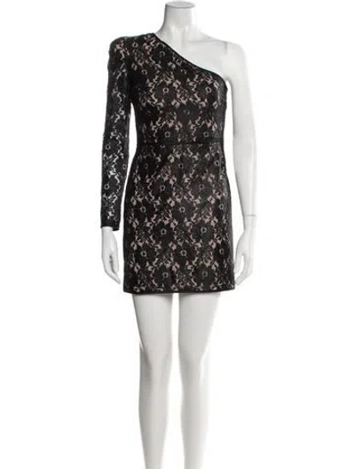 Pre-owned Camilla And Marc Lace Pattern Mini Dress In Brown