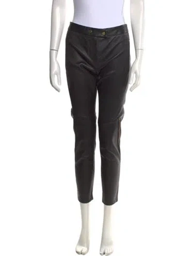 Pre-owned Camilla And Marc Leather Skinny Leg Pants W/ Tags In Black